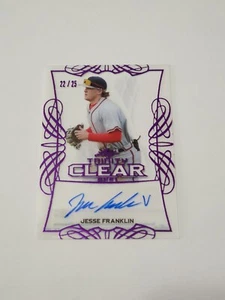 2021 Leaf Trinity Jesse Franklin V Auto Purple 22/25 Acetate - Imagen 1 de 2