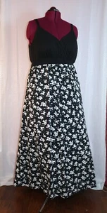 Torrid Sundress Size 3 Black Floral - Picture 1 of 7