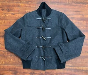 Giacca militare See by Chloe Paris donna lana toggle bomber antracite taglia 8 - Foto 1 di 12