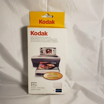 Kodak EasyShare PH-40 Color Cartridge & Photo Paper Kit 4x6 *OPEN BOX* - Image 1 of 4