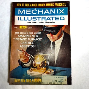 Mechanix Illustrated Magazine July 1962 Instant Furnace Fold Out Ad Still Intact - Foto 1 di 5