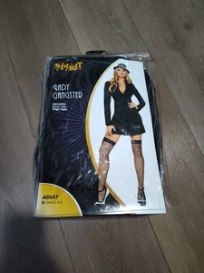 Gangster Mob Damen Kostüm Damen S Größe 4-6 guter Zustand OHNE OVERKNEE HIGHS - Bild 1 von 4