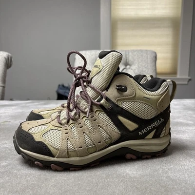 Merrell Accentor 3 Mid Zapatos Impermeables Para Mujer Talla 8 Negro Tostado Senderismo Trail Foto 1 de 4