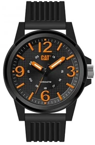 CAT Caterpillar Groovy schwarze Herrenuhr mit 3 Zeigern und Orange LF11121134 - Bild 1 von 1