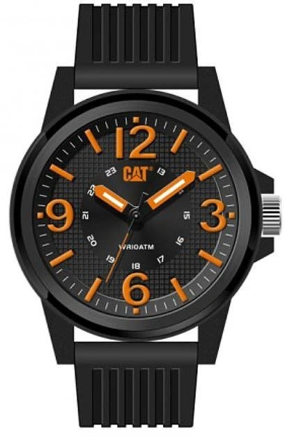 Reloj CAT Caterpillar Groovy Hombre 3 Manejas Negro con Naranja LF11121134 Foto 1 de 1