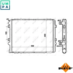 RADIATOR ENGINE COOLING 509710 FOR 8140.43.C.2586/43.S.2585/43K/43.B.3586 2.8L - Picture 1 of 9