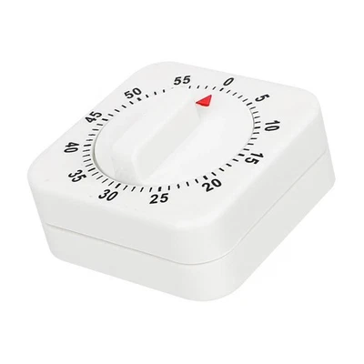 Long Ring Metal Bell Kitchen Cooking Timer 60-Minute Analog Mechanical Alarm - Image 1 of 4
