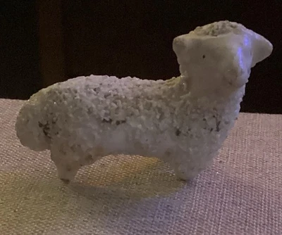 Raro Antiguo Cordero Cerámica Estatuilla Juguete 1800-1830 Centro St. Louis Artefacto Foto 1 de 4