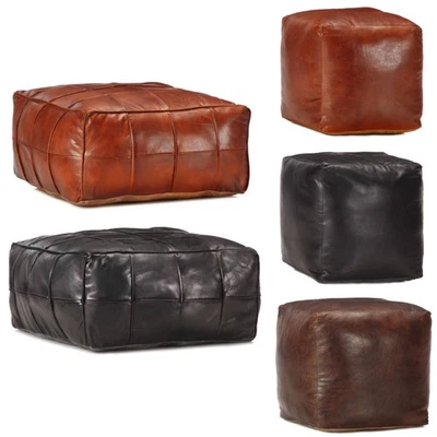 Pouf Sitzpouf Sitzhocker Sitzpuff Fußbank Fußhocker Sitzkissen Hocker Ottoman - Bild 1 von 4