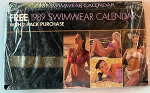 Vintage Swimsuits 1989 Calendar NEW In Original Folded Package Swimwear Edition - Picture 1 of 9
