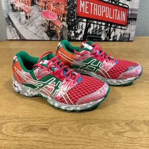 Asics Womens Gel-Noosa Tri 8 Running Shoes Size 7.5 Pink/Green - Picture 1 of 7