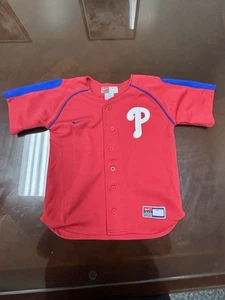 Nike Team Philadelphia Phillies Jersey Youth M Ryan Howard MLB Embroidered - Picture 1 of 3