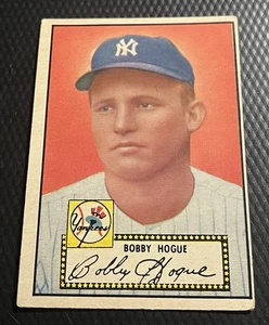 1952 Topps Bobby Hogue Black Back #9 Mid-Grade Condition No Creases Glossy - Bild 1 von 3