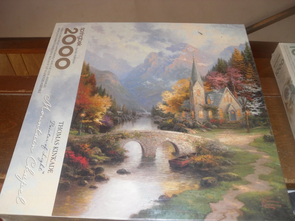 SPRINGBOK 2000 piece puzzle, "Kinkaid's Mountain Chapel", new in sealed box - Image 1 of 1