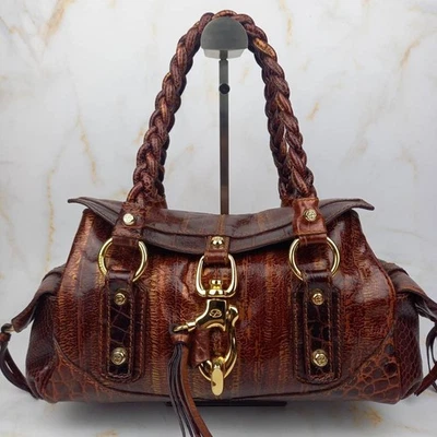 Bolso de hombro Francisco Biasio Grunge Gimmick y2k marrón dorado Foto 1 de 4