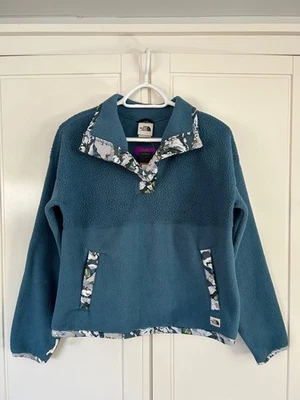 The North Face Womens Liberty 1/4 Snap Fleece / Mallard Blue / RRP £180 - Image 1 of 4