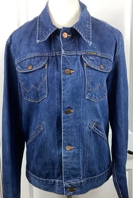 Vintage Wrangler No Fault Denim Jacket 1970’s 40L Made In Usa - Image 1 of 4