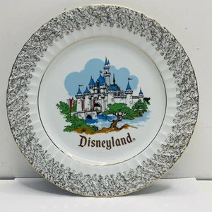 Disneyland Cinderella's Castle Souvenir 10" Travel Plate VINTAGE - Picture 1 of 2
