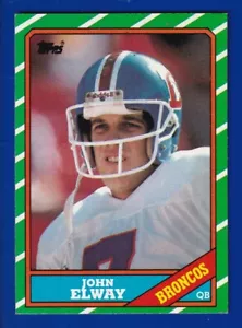 JOHN ELWAY broncos 1986 TOPPS #112 EXMINT NICE CORNERS NO CREASES - Picture 1 of 2