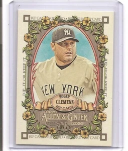 2020 Topps Allen & Ginter Roger Clemens Rip Card /75 New York Yankees Unripped - Picture 1 of 2