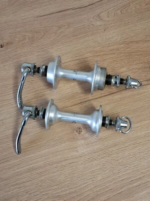 Retro Bicycle Parts Shimano Dura-Ace 1st Gen. Hub Set - Front & Rear Hubs 28H - Image 1 of 4