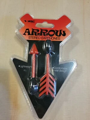 Vibe Arrow Stereo Earphones fun gag gift Mint in packaging - Image 1 of 4