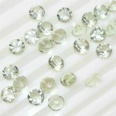 Wholesale Lot 6mm & 7mm Round Facet Natural Prasiolite Amethyst Calibrated Gems - Image 1 of 3