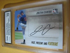 JONATHAN CRAWFORD TIGERS 2013 IN THE GAME AUTO PPF-JC2 RC GRADED 10 - Picture 1 of 1