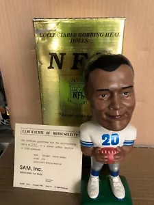 Barry Sanders Detroit Lions SAM's LE Bobbing Head bambola con certificato di autenticità nuova con scatola - Foto 1 di 1