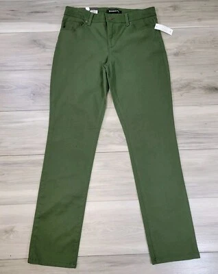 Pantalones Bandolino Amy para mujer 8 verdes rectos elásticos nuevos Foto 1 de 4
