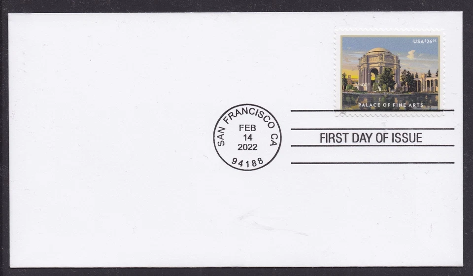US 5667 Express Mail Palace of Fine Arts CDS FDC 2022 - Image 1 of 1