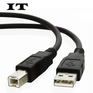 USB 2.0 High Speed Printer Scanner Cable A Male to B Male 15 ft. (4.57 m) Black - Picture 1 of 9