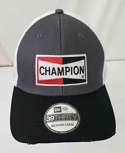 NewEra 39Thirty Champion Spark Plug Hat Distressed Bill Mesh Back M/L Fitted New