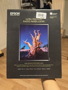 Epson America Ultra Premium Photo Paper 64 Lbs. Luster 8-1/2 X 11 (50 Sheets) - Picture 1 of 4