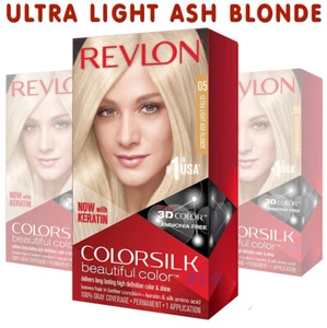 Revlon Colorsilk Natural Permanent 3D Dye ULTRA LIGHT ASH BLONDE Hair Color  #05 - Picture 1 of 4