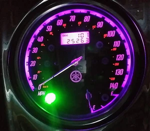 led clock upgrade kit lightenUPgrade PURPLE YAMAHA XV1900 - Picture 1 of 3