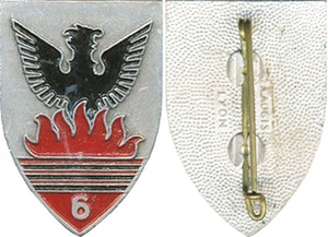 6° Régiment de Chasseurs d’Afrique, aluminium peint, dos grenu, Augis Lyon(5449) - Imagen 1 de 1