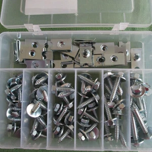 Blechmuttern Kotflügelschrauben Sortiment 6,3 NEU     - Bild 1 von 7