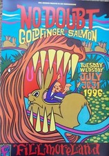 NO DOUBT FILLMORE POSTER Bill Graham F231 CHUCK SPERRY Goldfinger Salmon 1996