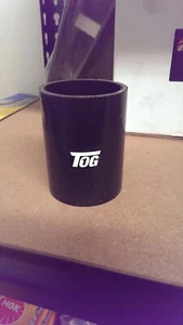 TOG 3.75 INCH 95mm SILICONE HOSE STRAIGHT JOINT COUPLER BLACK 80MM LONG - Picture 1 of 1