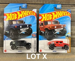 2 FOR 1! Hot Wheels Hummer HUMVEE Lot New First Response HW Dirt xploraf LOT X - Picture 1 of 3