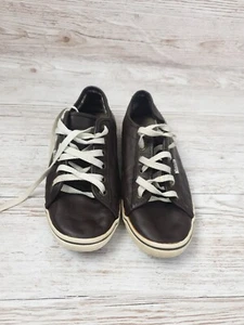 ZAPATOS BAJOS VANS MARRÓN Tostado Vintage CUERO TALLA 5.5 UK/38.5 EUR Mujer - Imagen 1 de 20