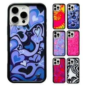 Custodia cuore psichedelico per iPhone 16 Pro Max 15 14 13 12 Pro Trippy Groovy Cover - Foto 1 di 15