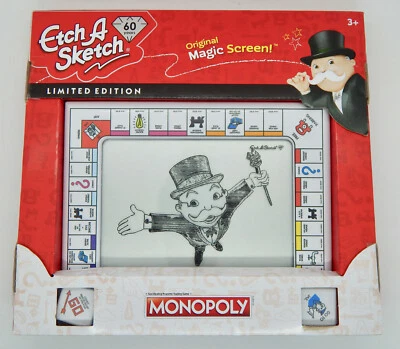 ETCH A SKETCH 60 Aniversario Edición Monopoly - EDICIÓN LIMITADA - Nuevo en Caja Foto 1 de 3