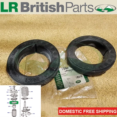 JUEGO DE 2 ALMOHADILLAS DE RESORTE DE AIRE TRASERO LAND ROVER ORIGINAL 9 MM AISLADOR SUPERIOR LR2 LR029020 Foto 1 de 4