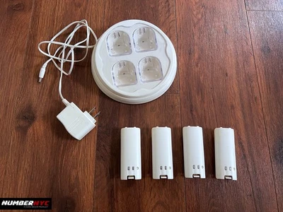 Nintendo Wii React RT530 White Recharge Dock with Power Supply & 4 Charger Packs - Image 1 of 4