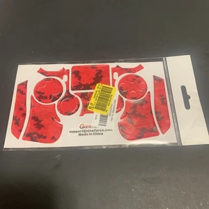 Game Xcel PS4 HL Controller Decal Skins Digicamo Red , Twelve Pack (12) - Picture 1 of 3