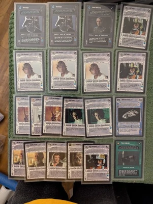 Juego de cartas coleccionables Star Wars 1995 - 1998 lote de 600+ descifradores Foto 1 de 4