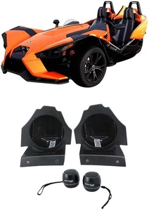 SSV Works Behind Seat Speaker Pods For Polaris Slingshot+Home Bluetooth Speakers - Picture 1 of 12