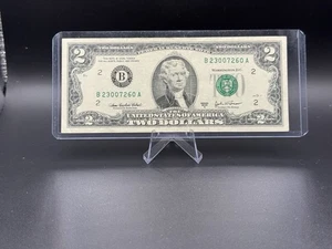 💎 2013 $2 Bill B23007260A • Crisp Jefferson Note • New York District (B2) - Picture 1 of 2